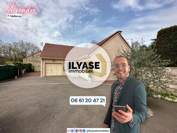 Mellecey (71640) Maison 4 pièces | 2 CH + 1 BR | 96 M² | 760 M² | 1 GARAGE