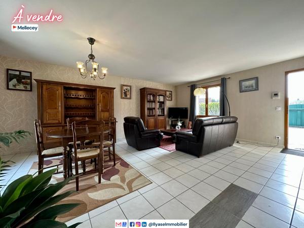 Mellecey (71640) Maison 4 pièces | 2 CH + 1 BR | 96 M² | 760 M² | 1 GARAGE