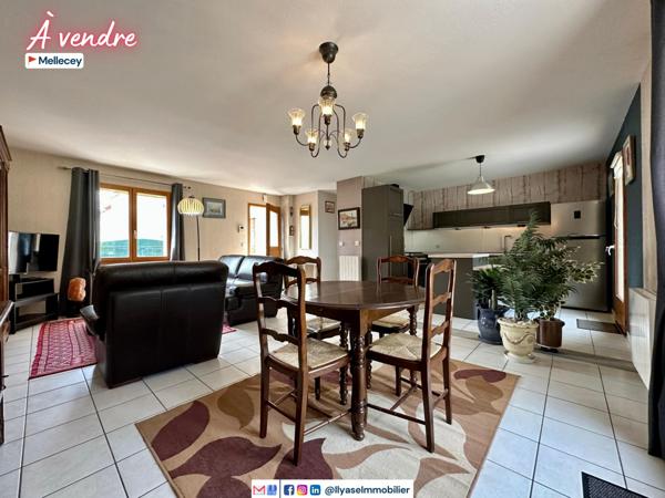 Mellecey (71640) Maison 4 pièces | 2 CH + 1 BR | 96 M² | 760 M² | 1 GARAGE