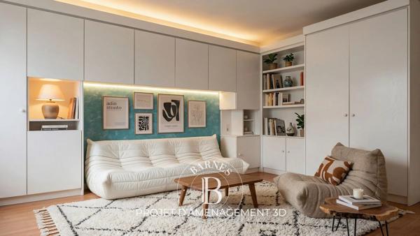 Paris 19ème, Appartement 1 Chambre -  33 m² à vendre