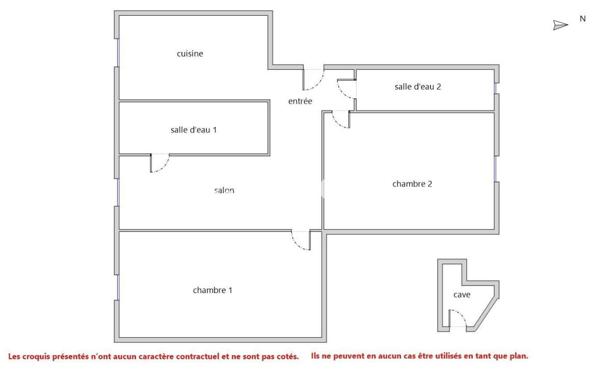 Appartement 3 pièces - 50 m²