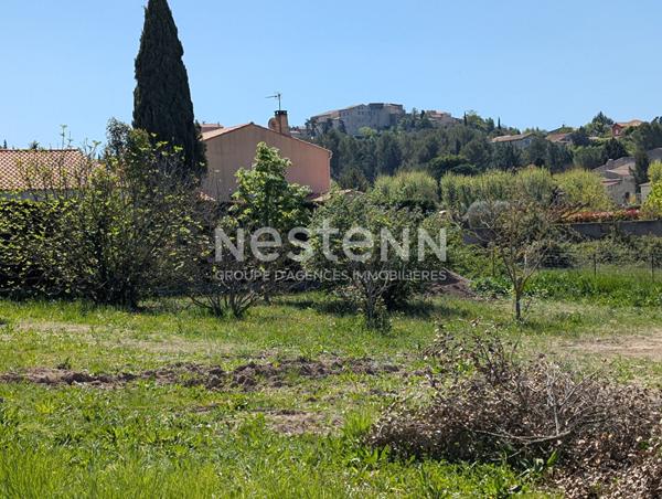 Terrain Cabries , 1004m² , Emprise au sol exceptionnelle , Fort potentiel de construction , Rare à la vente , Terrain d'exception , Cadre verdoyant ,  Vue dégagée , Secteur recherché , Cabriès , Terrain viabilisé