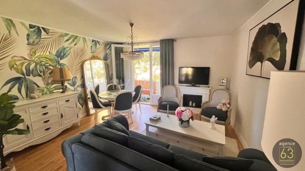 A ETE VENDU Chamalières, au calme, T2 de 42 m2, ascenseur, cave, balcon sur Verdure