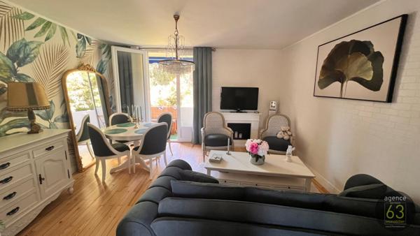 A ETE VENDU Chamalières, au calme, T2 de 42 m2, ascenseur, cave, balcon sur Verdure