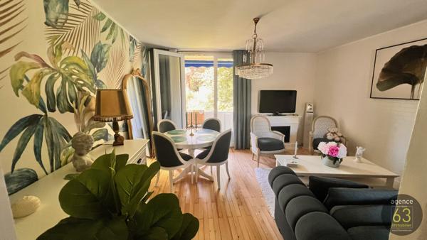 A ETE VENDU Chamalières, au calme, T2 de 42 m2, ascenseur, cave, balcon sur Verdure