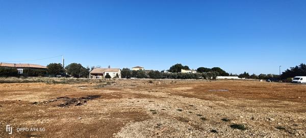 Ginestas (11120) Proximité Narbonne et Canal du Midi, terrain viabilisé de 405 m2, Ginestas