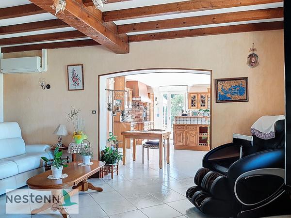 A Saujon, à vendre maison, 125 m², 4 chambres, Terrain 922 m², piscine couverte
