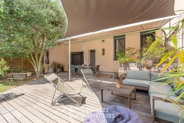 Charmante maison avec jardin et piscine, proche du quartier de la Doua