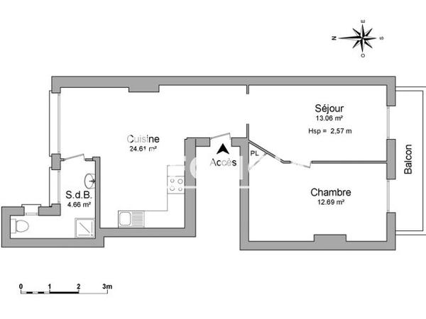 Location Appartement 2 pièces 49.49 m² - 230/234, RUE WILSON Cahors 46000