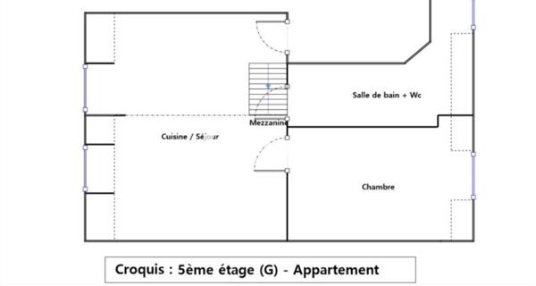 À vendre Appartement 2 pièces 28.82 m² - Paris 75020