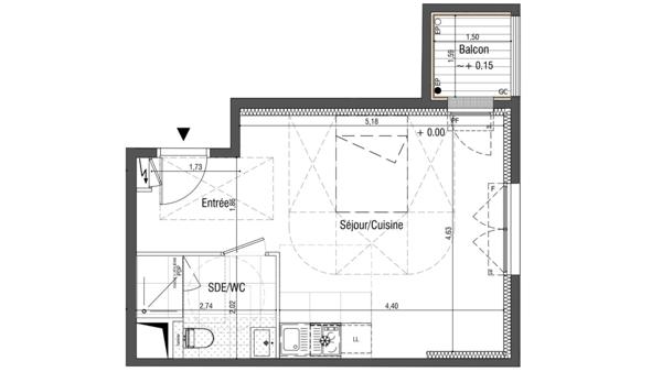 Appartement à vendre 1 pièce 31 m² Saint-Germain-en-Laye