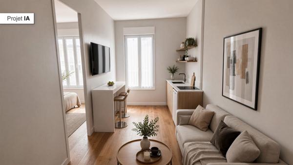 Appartement Caen 2 pièces 24m2