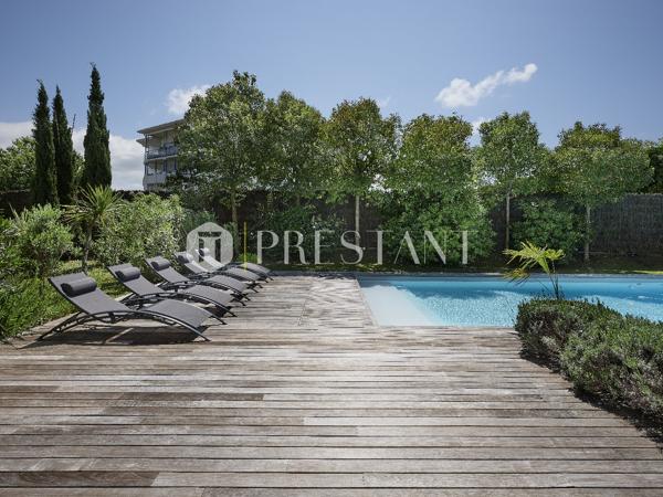 NIVELLE – MAISON CONTEMPORAINE A LOUER AVEC PISCINE PLAGE A PIED – 10 PERSONNES, CIBOURE