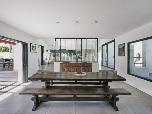NIVELLE – MAISON CONTEMPORAINE A LOUER AVEC PISCINE PLAGE A PIED – 10 PERSONNES, CIBOURE
