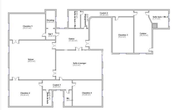 Appartement 7 pièces - 227 m²