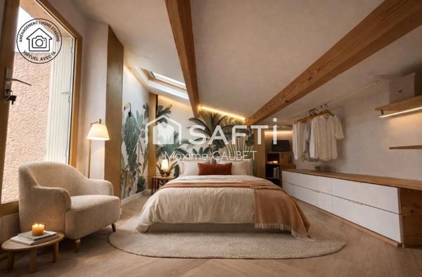 Maison T3bis avec jardin+combles aménagés+terrasse