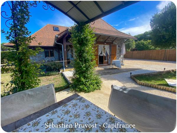 Maison à vendre 4 pièces PROCHE SAINT PARDOUX LA RIVIERE (24), 100m2 hab., terrain 2600m2 env dont 1320 avec Cu, 2 chambres