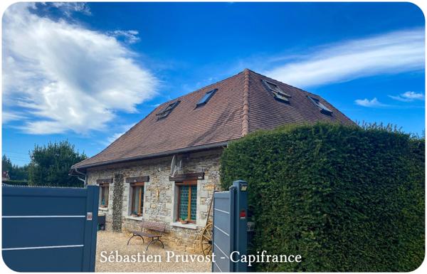 Maison à vendre 4 pièces PROCHE SAINT PARDOUX LA RIVIERE (24), 100m2 hab., terrain 2600m2 env dont 1320 avec Cu, 2 chambres