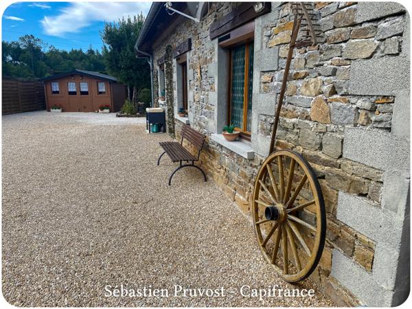 Maison à vendre 4 pièces PROCHE SAINT PARDOUX LA RIVIERE (24), 100m2 hab., terrain 2600m2 env dont 1320 avec Cu, 2 chambres