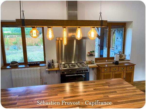 Maison à vendre 4 pièces PROCHE SAINT PARDOUX LA RIVIERE (24), 100m2 hab., terrain 2600m2 env dont 1320 avec Cu, 2 chambres