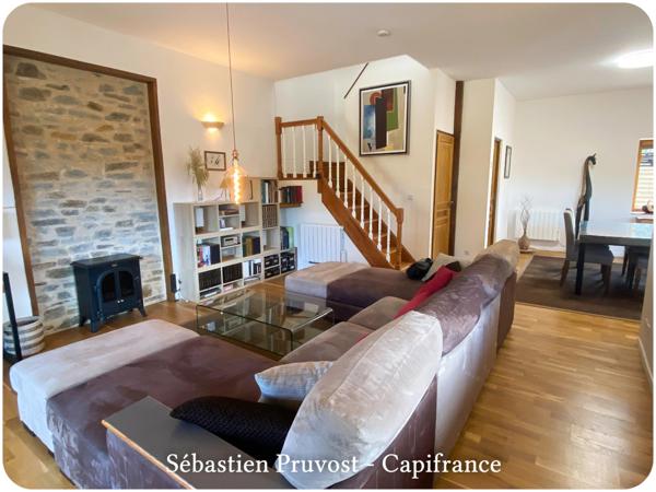 Maison à vendre 4 pièces PROCHE SAINT PARDOUX LA RIVIERE (24), 100m2 hab., terrain 2600m2 env dont 1320 avec Cu, 2 chambres