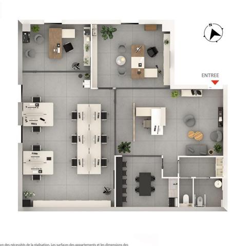 Location bureaux 155 m² Pineuilh