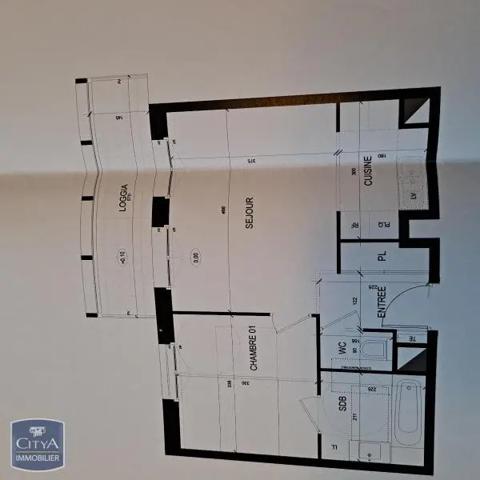 Appartement à louer 2 pièces 42.77m² Reims (51100)