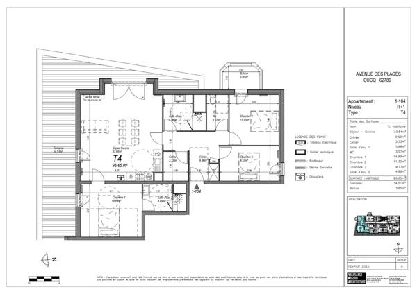 Appartement Stella 4 pièces 96.65 m²