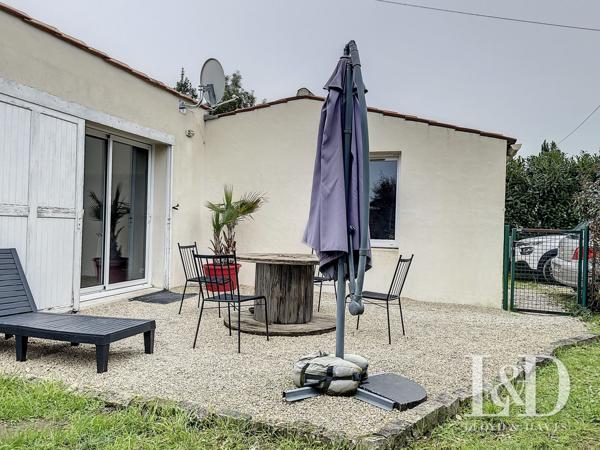 Marennes centre : maison de plain-pied 2 chambres avec jardin