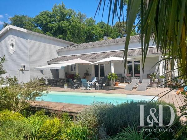 LA TREMBLADE : maison ossature bois 190 m² avec piscine sur 1000 m² de terrain