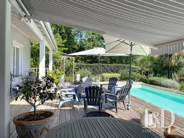 LA TREMBLADE : maison ossature bois 190 m² avec piscine sur 1000 m² de terrain
