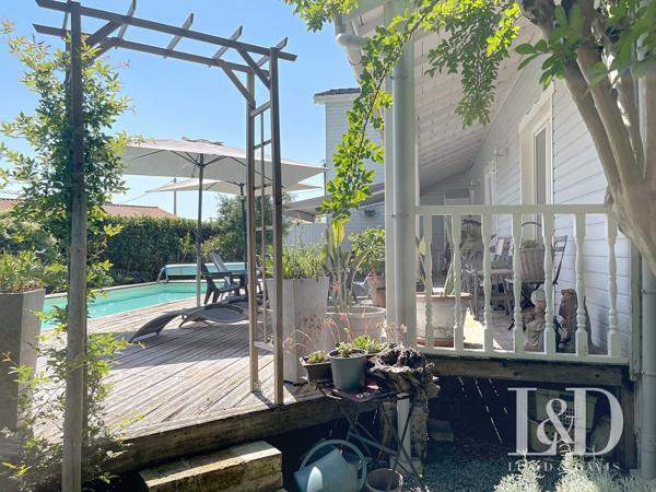 LA TREMBLADE : maison ossature bois 190 m² avec piscine sur 1000 m² de terrain