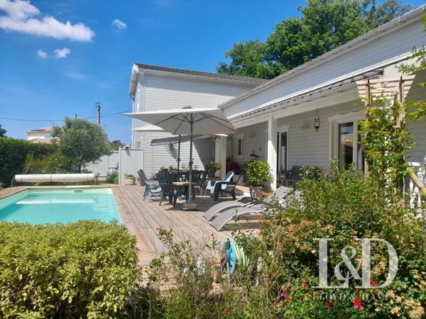 LA TREMBLADE : maison ossature bois 190 m² avec piscine sur 1000 m² de terrain