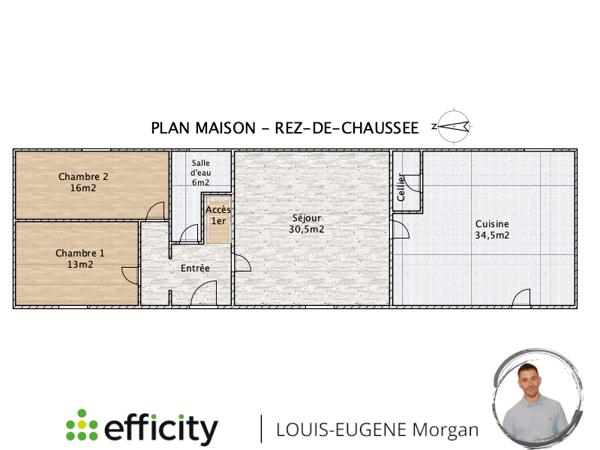 Maison 7 pièces - 206 m² Exclusivité efficity