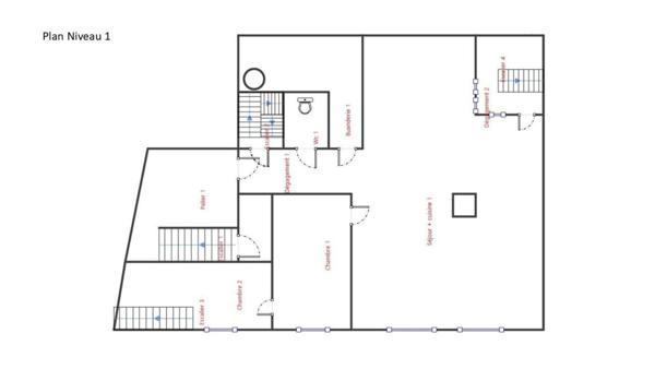 maison de village - grands volumes