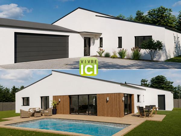 Maison à fort potentiel - 128 m² + garage de 77 m² - Pontchâteau, secteur Saint-Guillaume