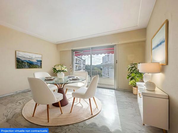 Nice Bas Cimiez , 3 Pièces 83m² traversant avec terrasse