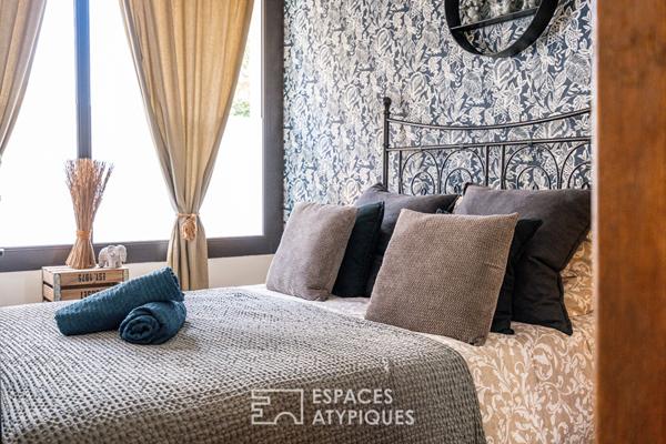 Ancienne boutique réhabilitée en appartement de charme avec terrasse