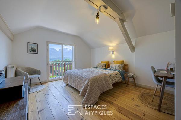 Charmante maison de caractère avec vue et jardin
