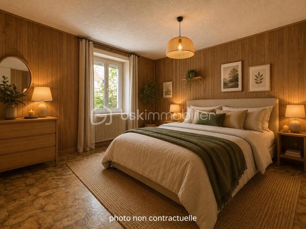✨En exclusivité chez BSK Immobilier

🏠Découvrez cette charmante maison de ville en pierre, pleine de caractère, offrant de beaux volumes et un fort potentiel d'aménagement.

Au rez-de-chaussée, vous trouverez une entrée desservant une jolie cuisine récente, aménagée et équipée, un salon/séjour lumineux, une chambre, une salle d'eau entièrement rénovée avec douche, meuble vasque et rangements, un bureau, un WC indépendant, une cave ainsi qu'un grand garage avec porte motorisée et un espace atelier.

À l'étage, la maison dispose de trois chambres, d'une spacieuse salle de bains avec WC et d'un vaste grenier aménageable, offrant de nombreuses possibilités d'agrandissement selon vos envies.

Son charmant terrain de 345 m2 saura vous séduire.

⭐ Les atouts de cette maison :

✅ Maison en pierre pleine de charme proche de toutes les commodités
✅ Cuisine récente aménagée et équipée
✅ Fenêtres PVC double vitrage au rez de chaussée
✅ Volets roulants électriques rez de chaussée et étage
✅ Tableau électrique refait
✅ Porte de garage motorisée
✅ Chaudière gaz récente
✅ Grand garage avec atelier
✅ Grenier offrant de nombreuses possibilités d'aménagement

🛠️ Quelques travaux de rénovation permettront de révéler tout le potentiel de cette maison et de créer un véritable cocon à votre image.

💙 Une belle opportunité à ne pas manquer ! Contactez-moi dès aujourd'hui pour organiser une visite et découvrir tout le potentiel de ce bien.