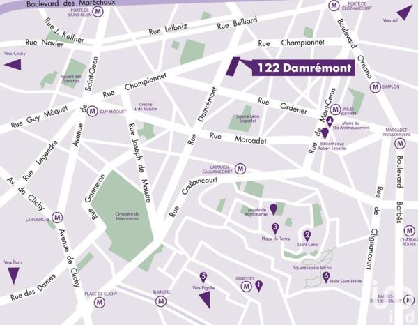 Appartement à vendre 4 pièces 88 m² Paris 18