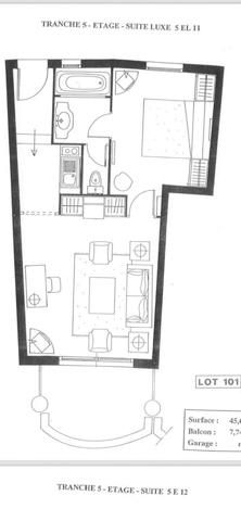 Appartement 2 pièces - 45 m²