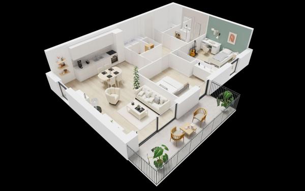 Appartement à vendre    3 pièces • 69,65 m2 Guilers