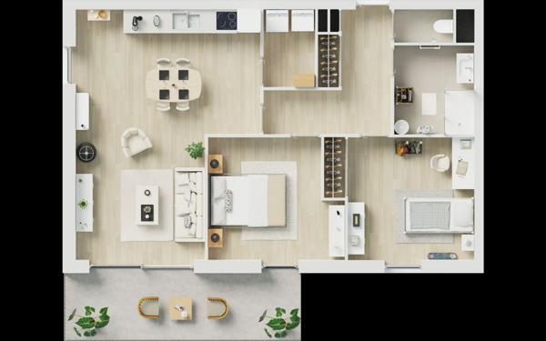 Appartement à vendre    3 pièces • 69,65 m2 Guilers