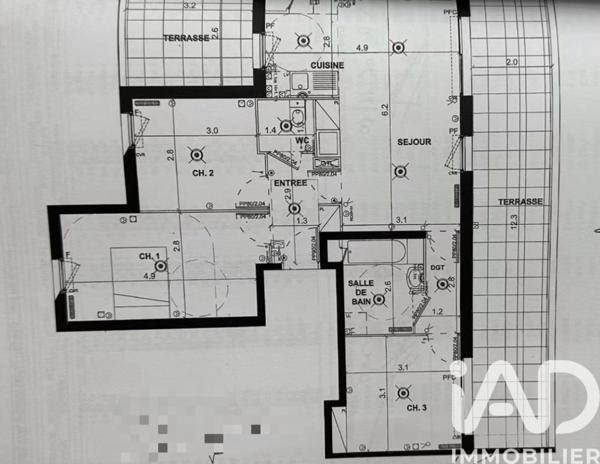 Appartement à vendre 4 pièces 72 m² Arcueil