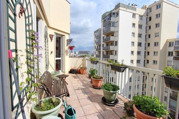 Asnieres Sur Seine : appartement T4 (86,13 m² Carrez) + terrasse