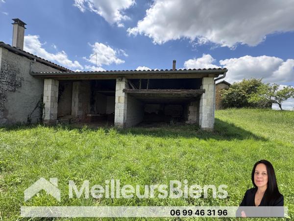 Maison de campagne à rénover avec dépendances et terrain – 5 min de Montguyon