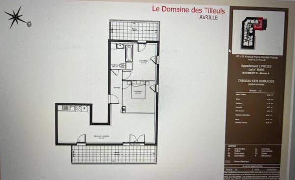 Appartement à vendre 4 pièces AVRILLE (49)