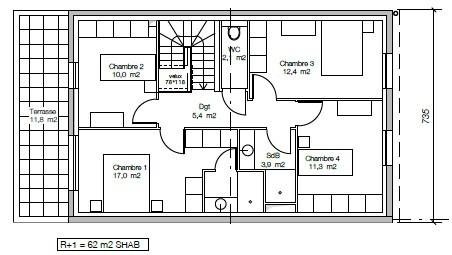 Rennes (35000) TERRAIN A BATIR 171 m2 ALPHONSE GUERIN
