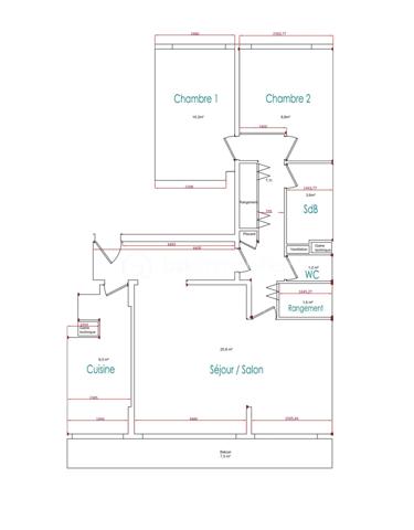 Appartement de 72,04 m²